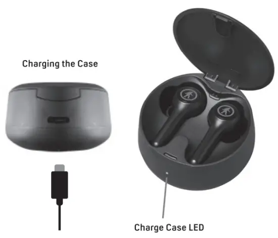 OUTDOOR TECH Ravens True Wireless Noise Cancelling Earbuds - Charging