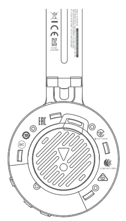 JBL CLUB 700 BT - Compliance information on ear cup