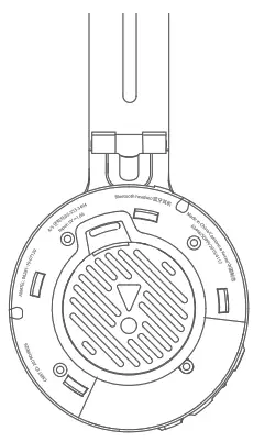 JBL CLUB 700 BT - Compliance information on ear cup