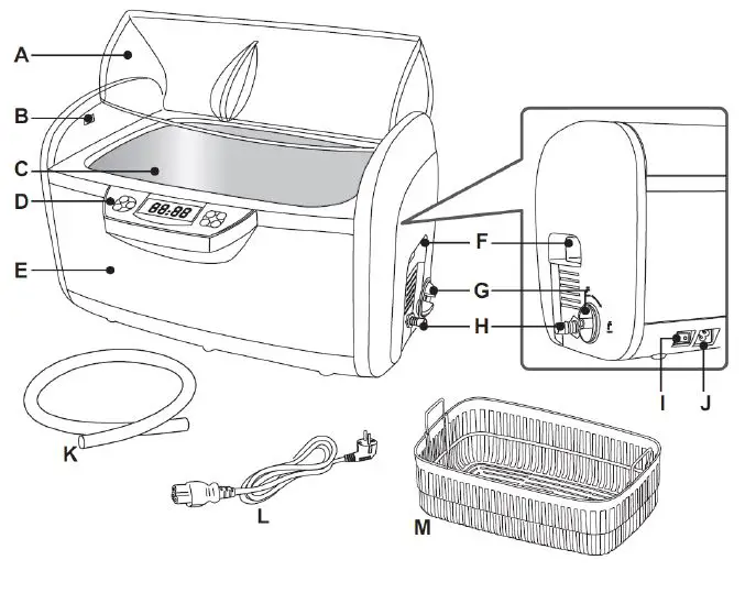 PEREL-VTUSC6-Ultrasonic-Cleaner-with-Timer-FIG-1