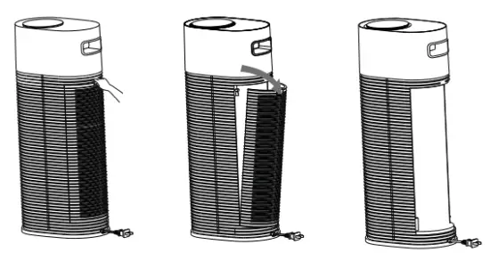 TCL KJ200F-A4 Air Purifier - filter