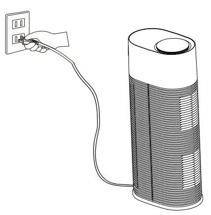 TCL KJ200F-A4 Air Purifier - power