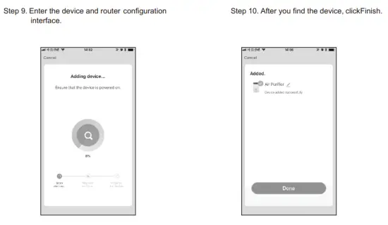 TCL KJ200F-A4 Air Purifier - router login