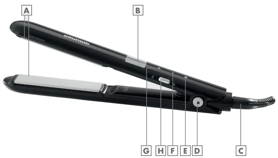 GRUNDIG HS 6532 Touch Control Ionic Hair Styler - Overview