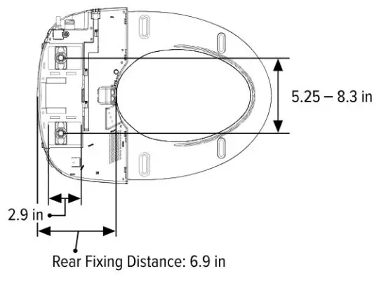 brondell SE400 Swash Bidet Toilet Seat - figure 3