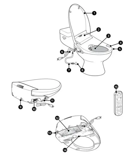 brondell SE400 Swash Bidet Toilet Seat - figure 5
