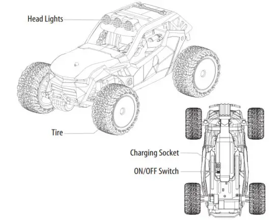 POWER CRAZE Shift 24 High Speed RC Buggy - figure 2