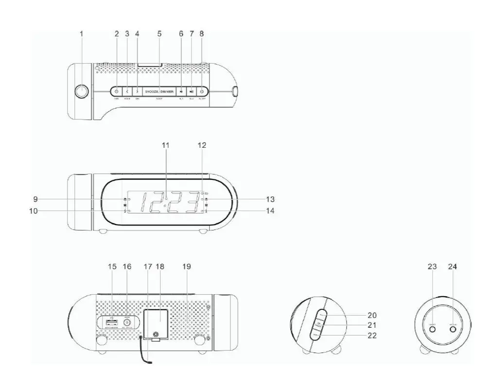 DENVER -CPR-700 -Clock- Radio -1