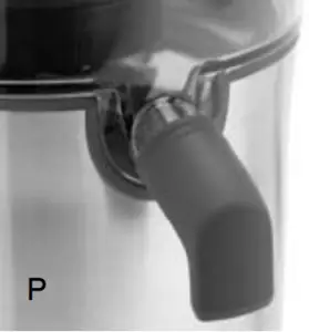 P. Custom designed juice nozzle