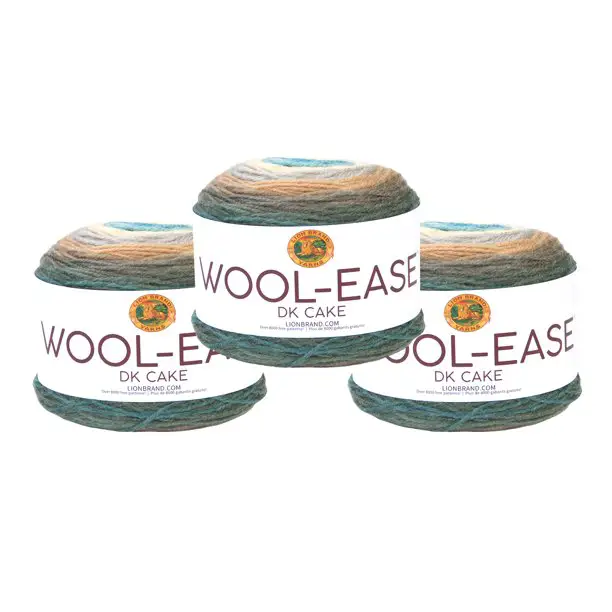 Lion Brand Wool-ease Dk Cakes Lakeside Afghan User Guide