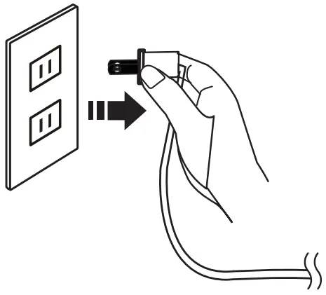 UNPLUG FROM POWER SOURCE