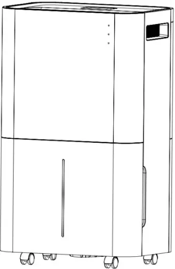 HOMEDEPOT MRS-LKEX-66AAK 50-Pint Portable Dehumidifier