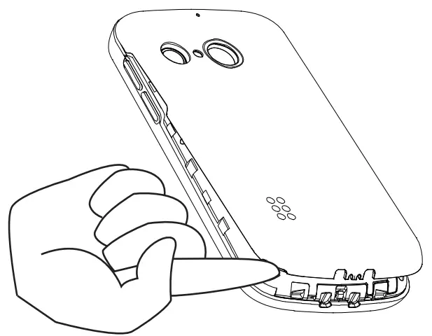 doro 5860 Mobile Phone - battery cover