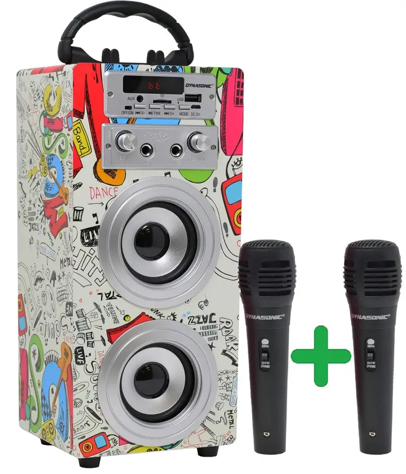 DYNASONiC 025 Bluetooth Speaker with Karaoke PRODUCT