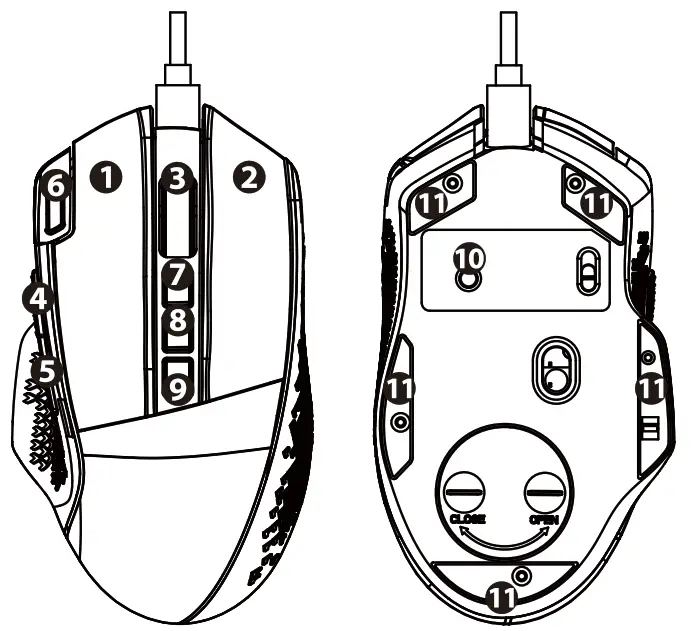 REDRAGON DS 2891 Wired and Wireless Gaming Mouse