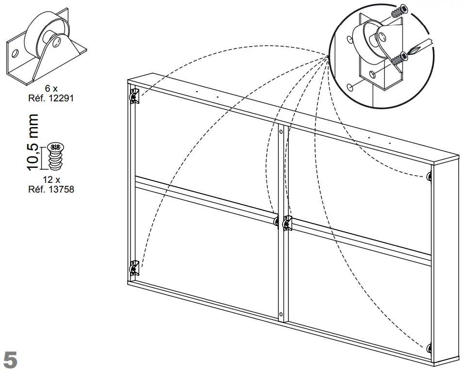 GAMI G84 400 Option Tiroir 190 Particleboard - 10