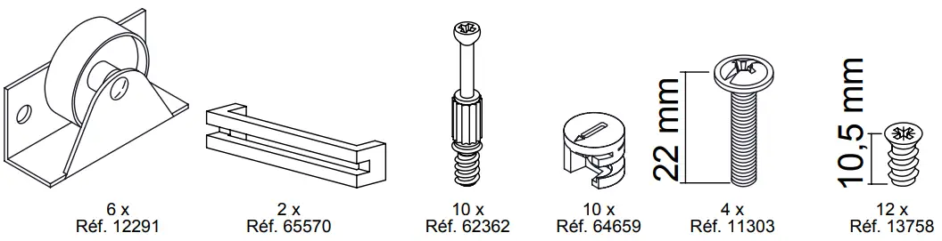 GAMI G84 400 Option Tiroir 190 Particleboard - 4