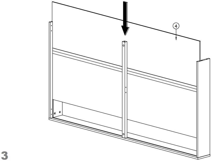 GAMI G84 400 Option Tiroir 190 Particleboard - 8