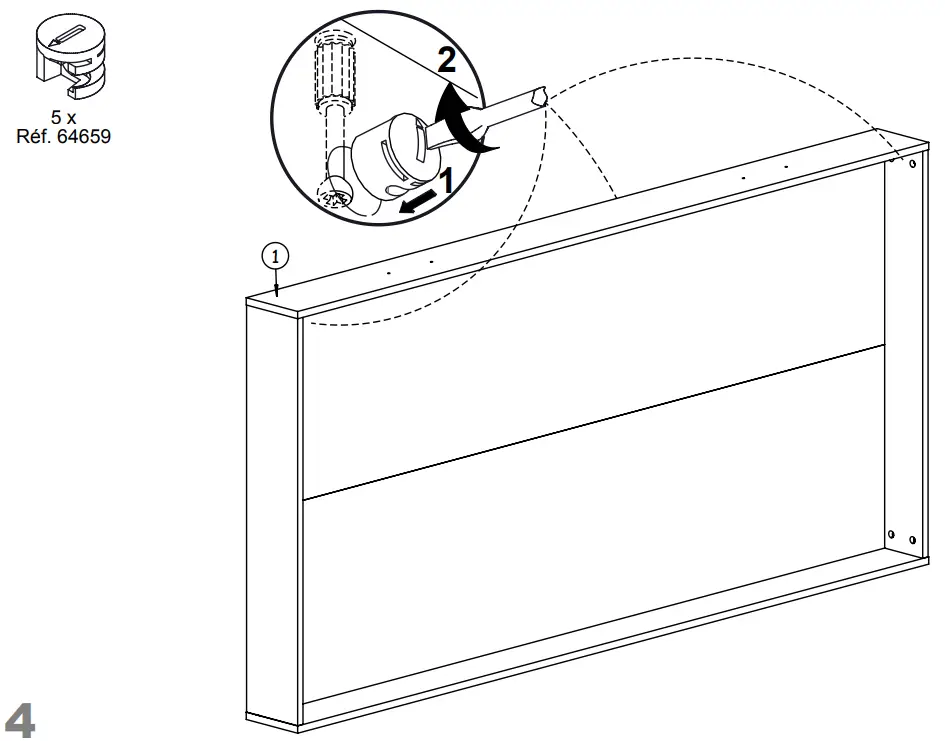 GAMI G84 400 Option Tiroir 190 Particleboard - 9