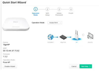DrayTek VigorAP 1060C High Performance 11ax Ceiling AP-fig15