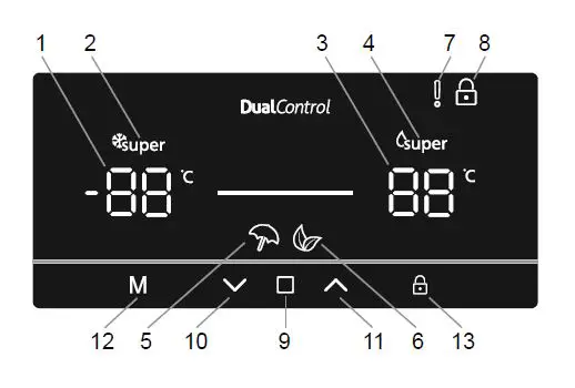 SHARP SJ-BA35CHDIE-EU No Fros A ++ 564 Liters Combined Refrigerator 9
