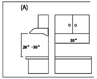 Vesta VRH-AKRON-30SS 750CFM 30 Under Cabinet range hood - figure 2-A