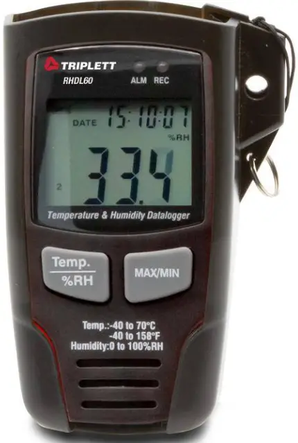 TRIPLETT RHDL60 Temperature and Humidity product