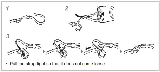 OLYMPUS Digital Camera Instruction Manual - Attaching the camera strap