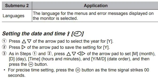 OLYMPUS Digital Camera Instruction Manual - Changing the display language