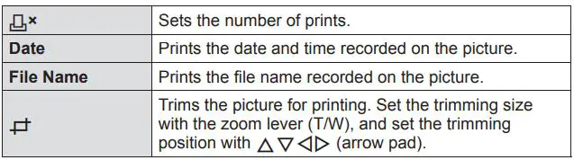 OLYMPUS Digital Camera Instruction Manual - Setting printing data
