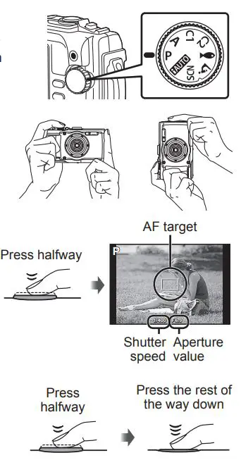 OLYMPUS Digital Camera Instruction Manual - Taking photographs