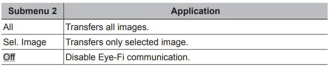 OLYMPUS Digital Camera Instruction Manual - Using an Eye-Fi card