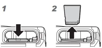 OLYMPUS Digital Camera Instruction Manual - remove the card