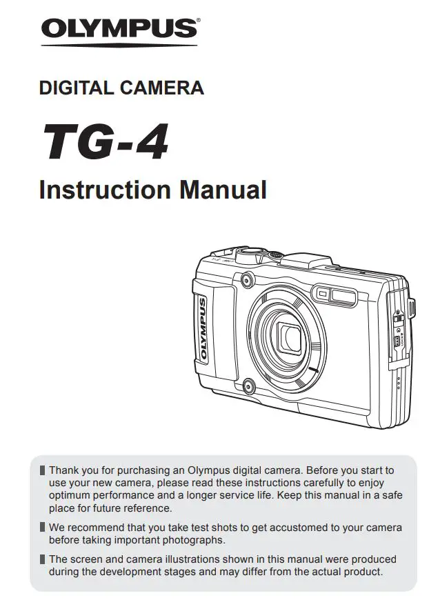 OLYMPUS Digital Camera Instruction Manual
