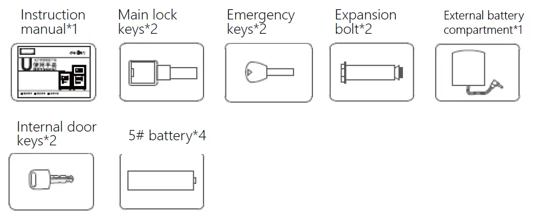 deli 3657A Electronic Password Safe Deposit Box fig 1