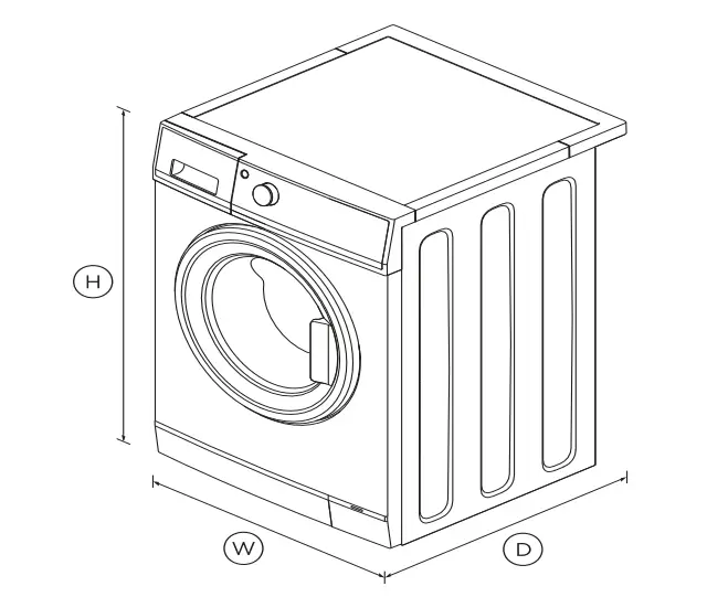 FISHER PAYKEL WD8560F1 Combi Front Loader Washer Dryer FIG 1