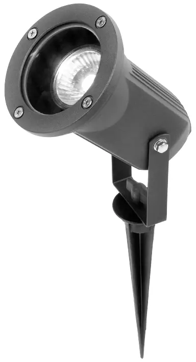 Knightsbridge SPIKE50BL 230V GU10 50W Spike or Wall Spotlight