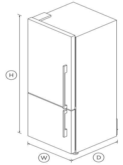 FISHER PAYKEL RF135BDLJX4 25-Inch Freestanding Refrigerator Freezer - 1