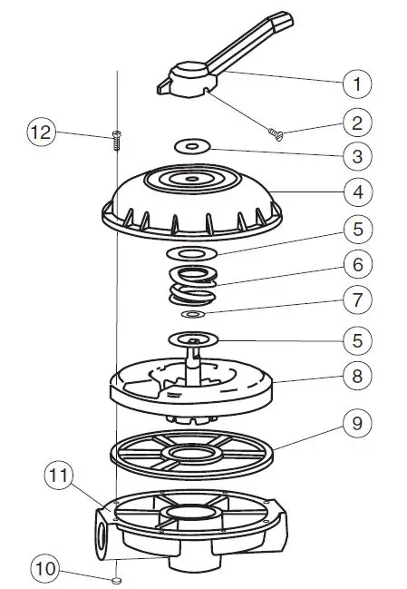 PENTAIR 57800 Hi-Flow Side Mounted Backwash Valve fig 4