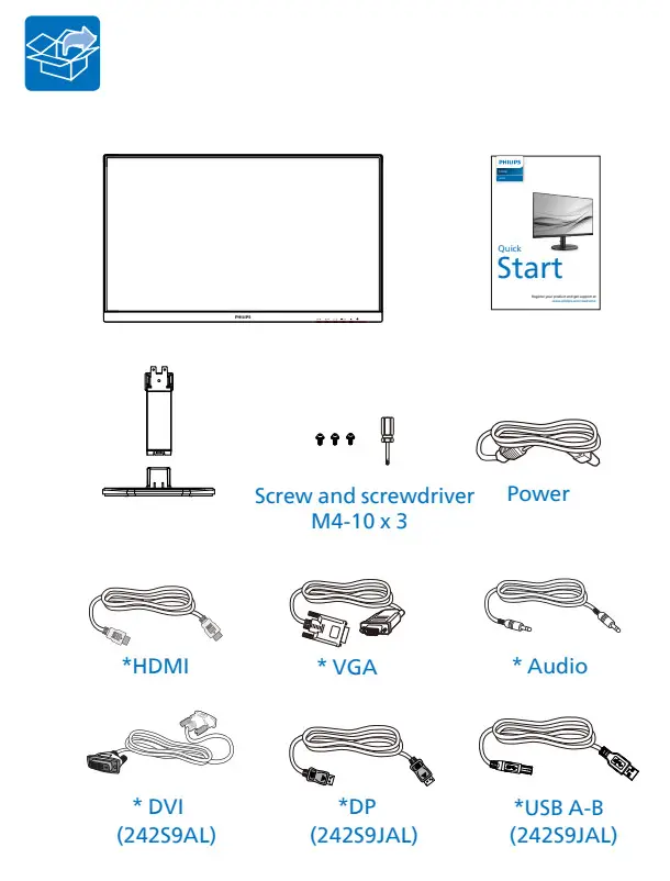 PHILIPS 272S1AE S-Line LCD LED Monitor - Figure 1