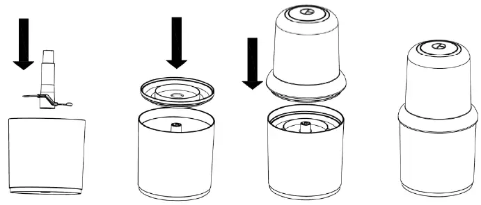cookworks CH1117BN Mini Chopper 2
