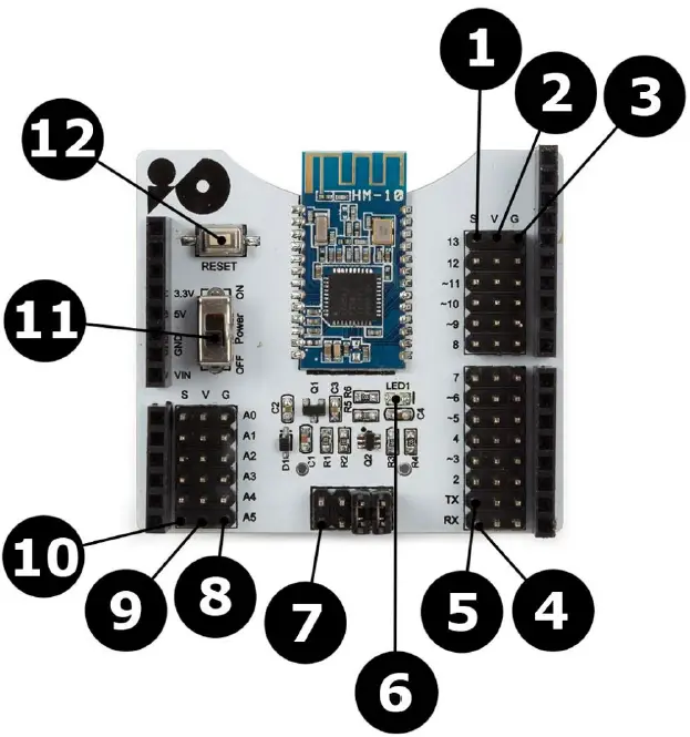 WHADDA HM-10 Wireless Shield for Arduino Uno-3