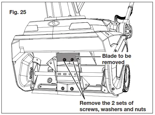 SNOWJOE iON100V-21SB-CT Cordless Snow Blower - Fig. 25