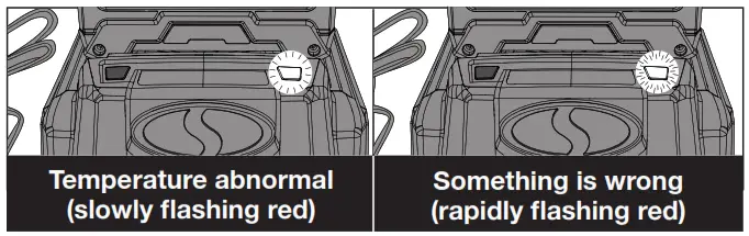 SNOWJOE iON100V-21SB-CT Cordless Snow Blower - green light