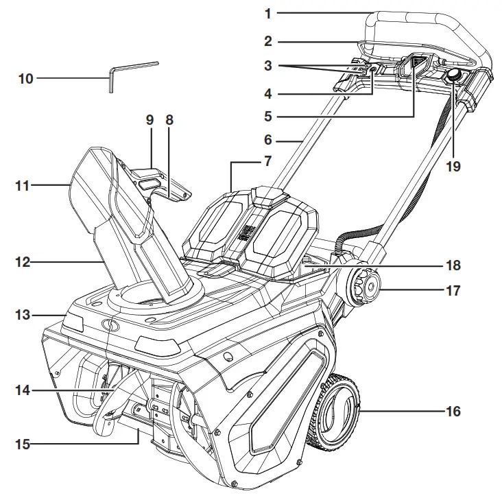 SNOWJOE iON100V-21SB-CT Cordless Snow Blower