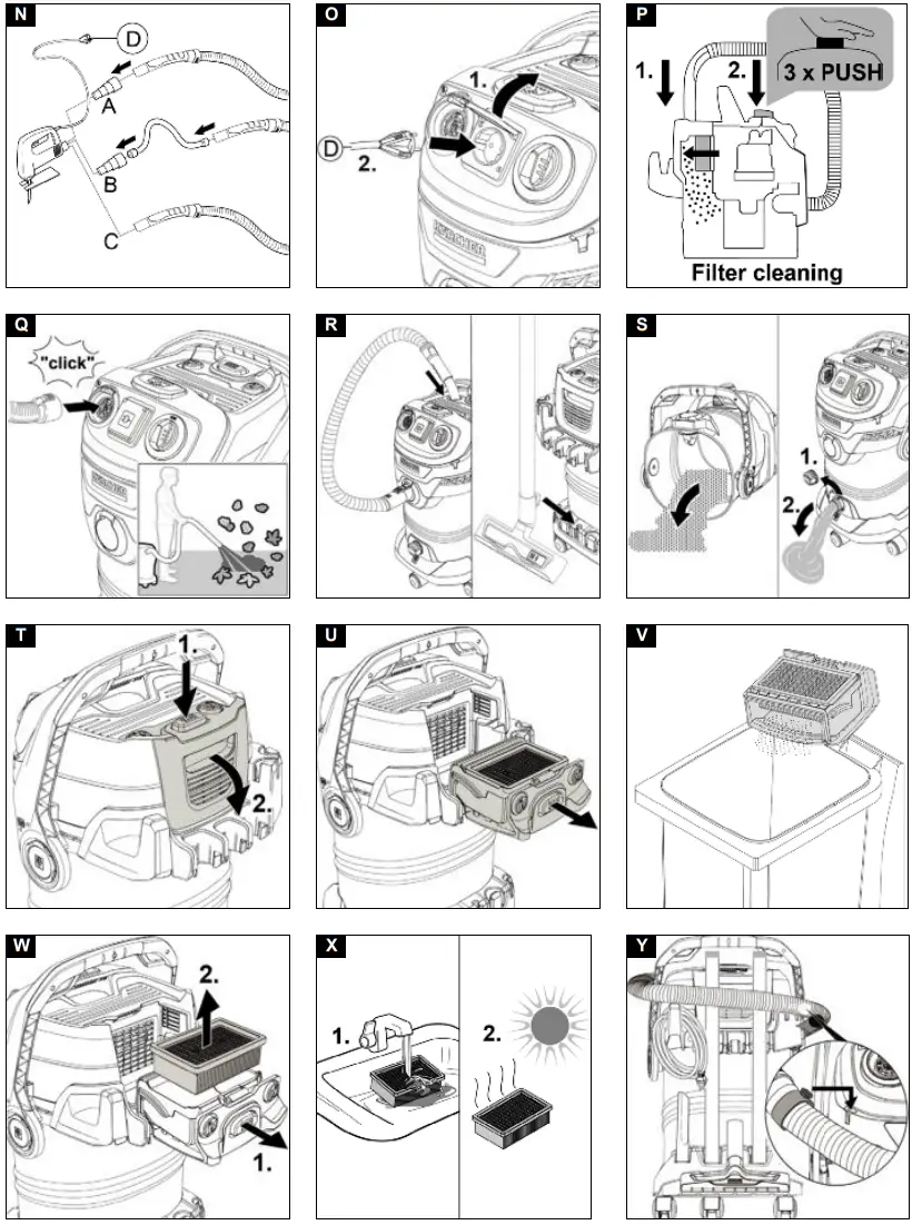 KARCHER WD, KWD Series Wet Dry Vacuum Cleaner - Overview 2