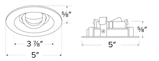 ELCO Lighting ELK4710W 4 Inch Unique Round Reflector for Koto Module-1