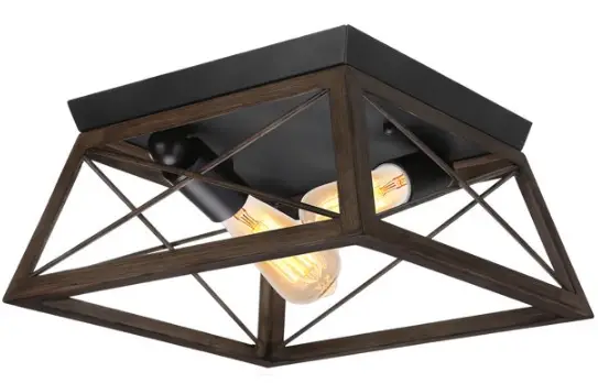 Maxax-MX21008-2WD-Wood-Black-Metal-Flush-Mount-product