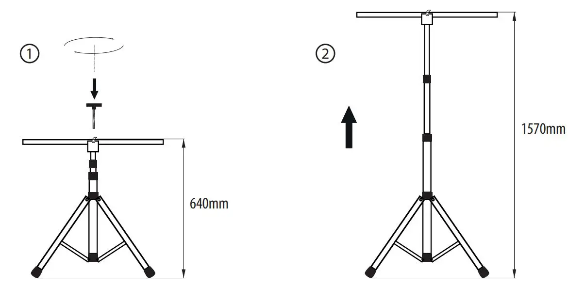 BEMKO TRIPOD-01 Single Tripod Instruction Manual - TRIPOD-02