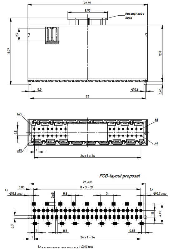 ERNI 224559 MicroSpeed Male Connector